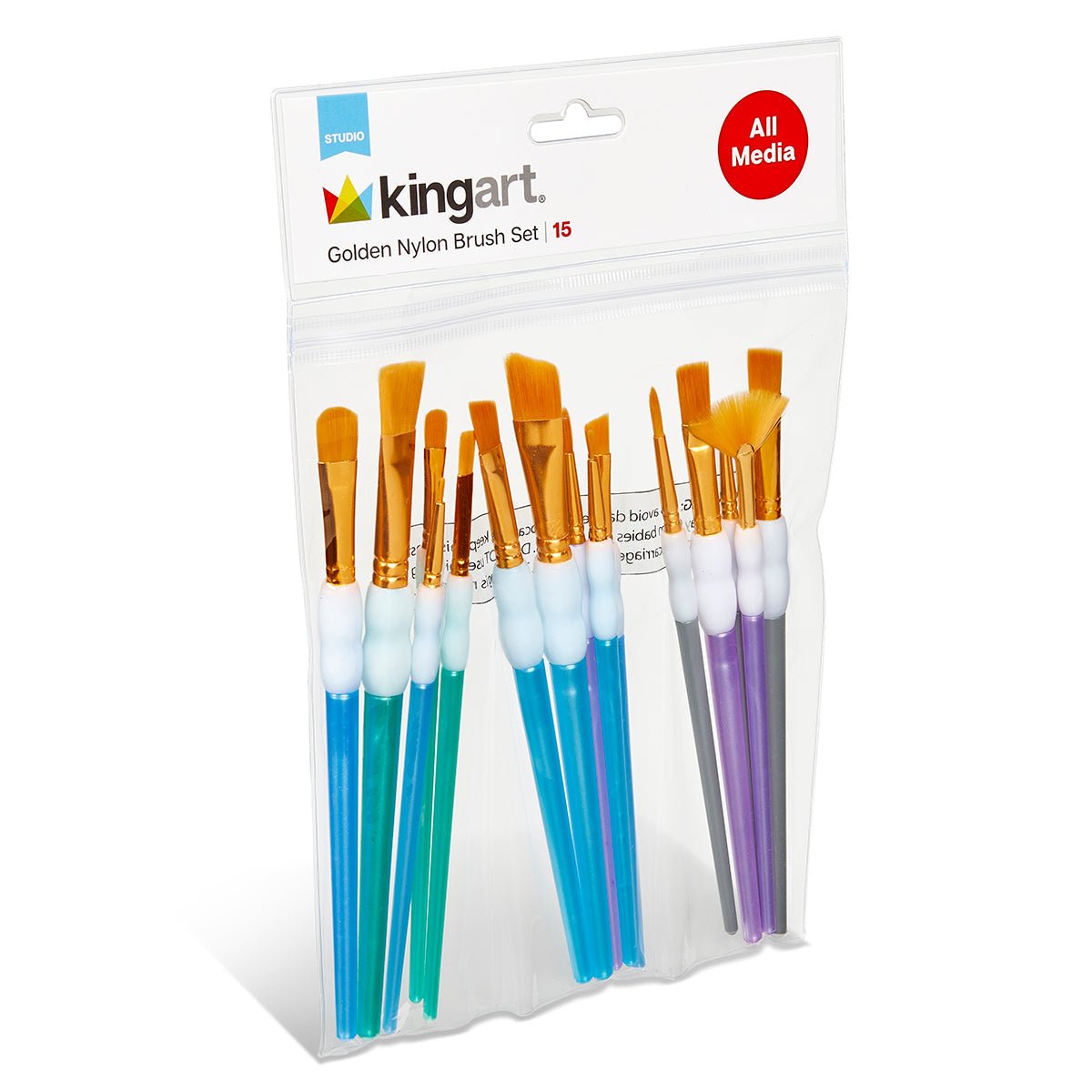 Studio Soft Grip Brush Set - 15 pc - Mood & MediumSTUDIO LEVEL BRUSH SETS