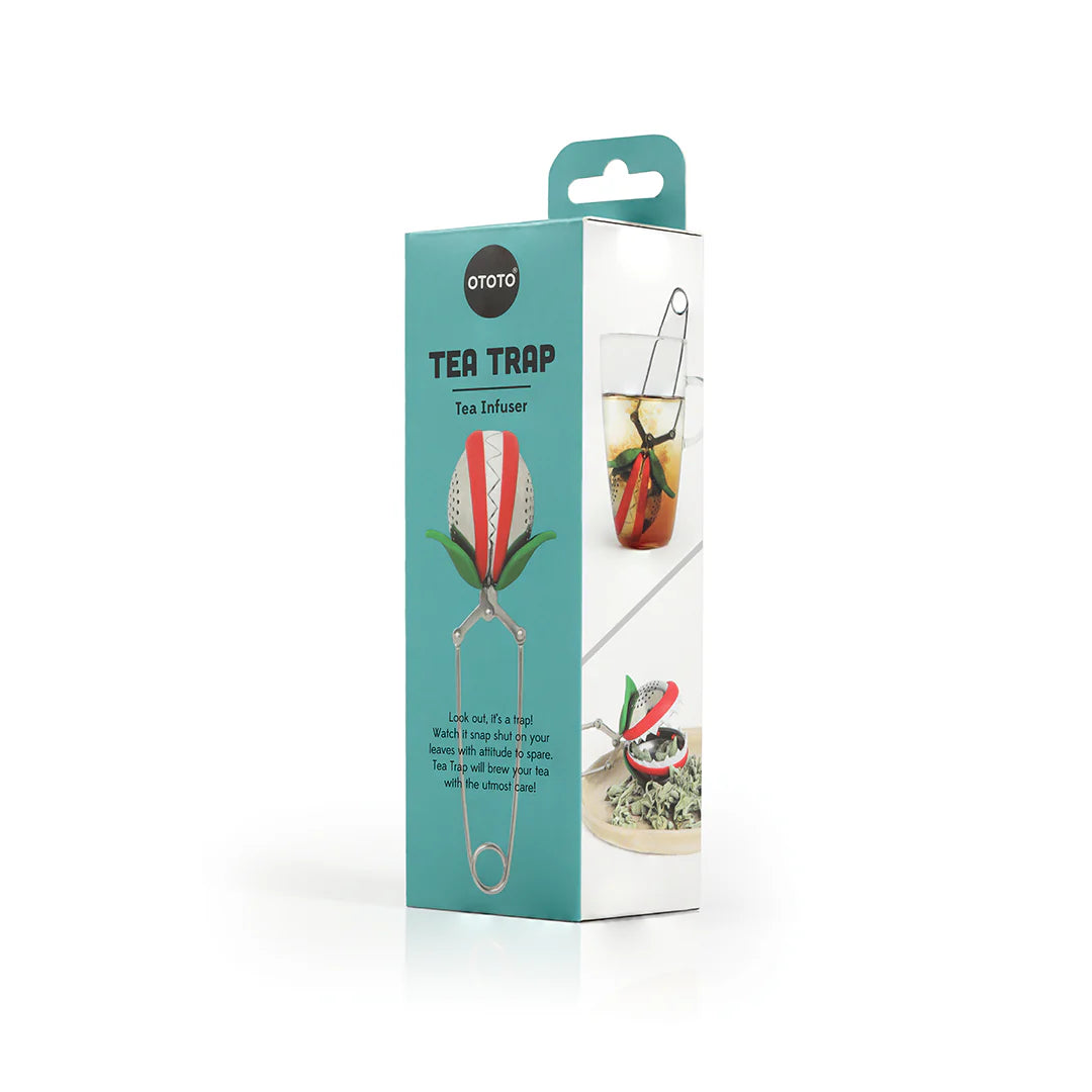 Tulip Tea Infuser Spoon - Squeeze Handle Mesh Strainer | Tea Trap