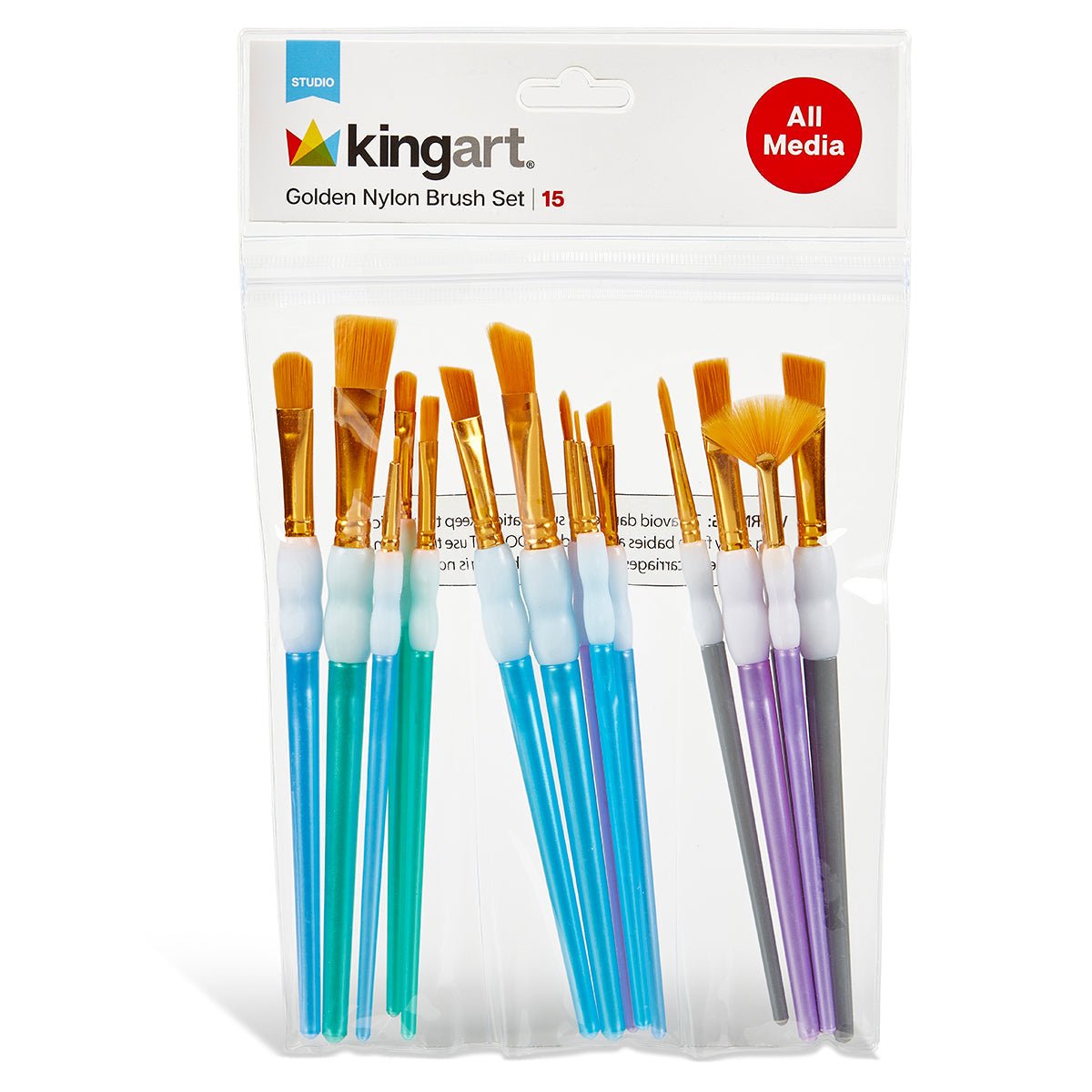 Studio Soft Grip Brush Set - 15 pc - Mood & MediumSTUDIO LEVEL BRUSH SETS